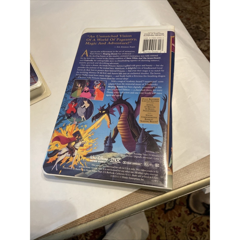 Disney VHS Classics Lot –Bambi, Lady And Tramp And Sleeping Beauty Fully Restore - Picture 5 of 7